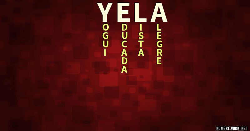 Acróstico yela