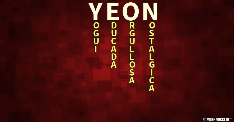 Acróstico yeon