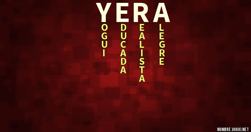 Acróstico yera