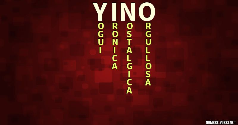 Acróstico yino