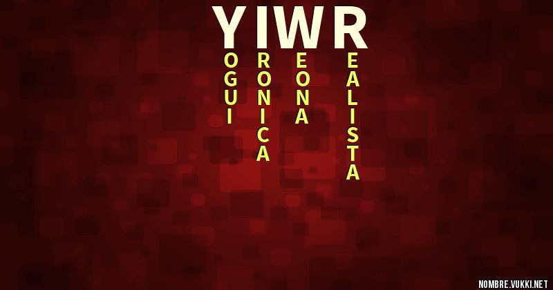 Acróstico yiwr