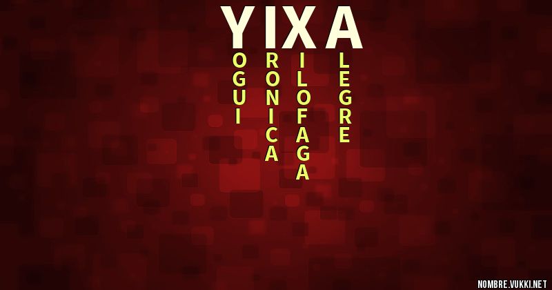 Acróstico yixa