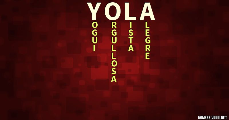 Acróstico yola