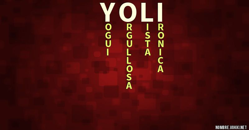 Acróstico yoli