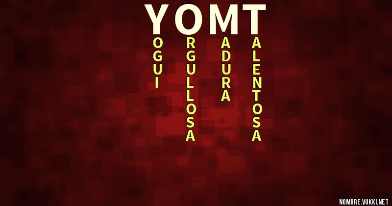 Acróstico yomt