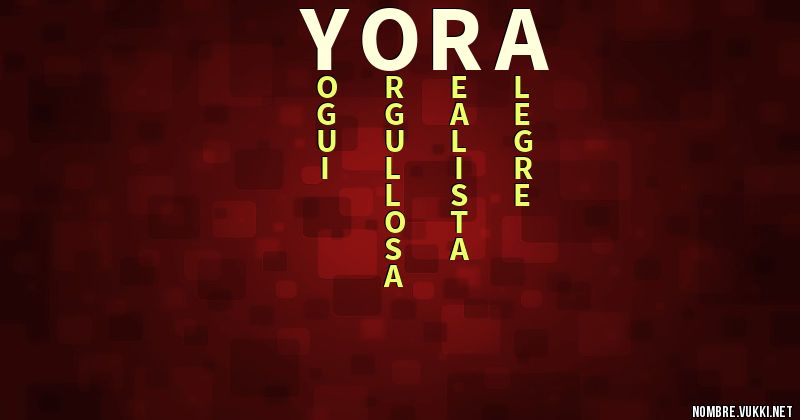 Acróstico yora