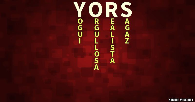 Acróstico yors