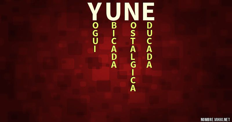 Acróstico yune