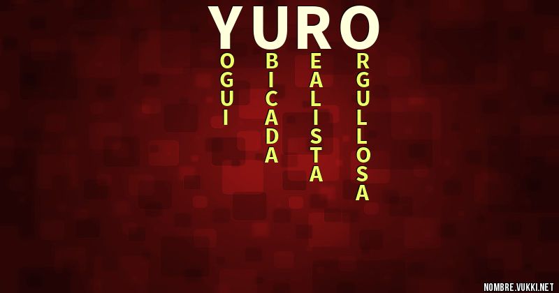 Acróstico yuro