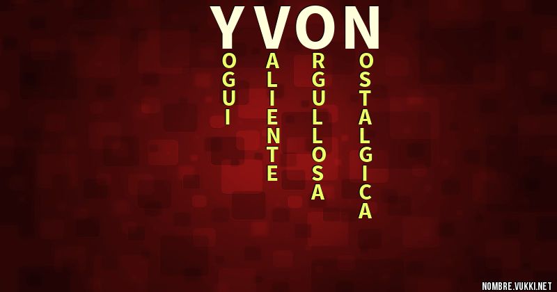 Acróstico yvon