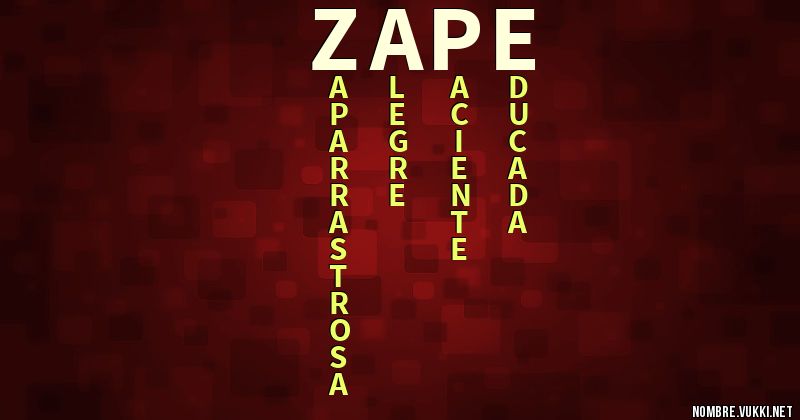 Acróstico zape