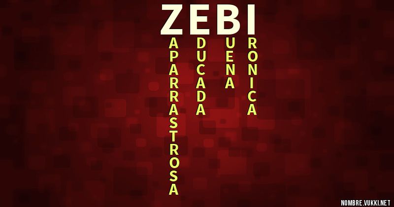 Acróstico zebi