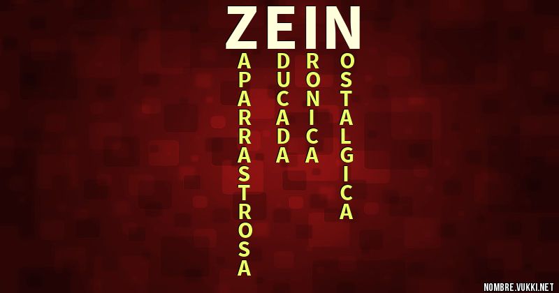 Acróstico zein