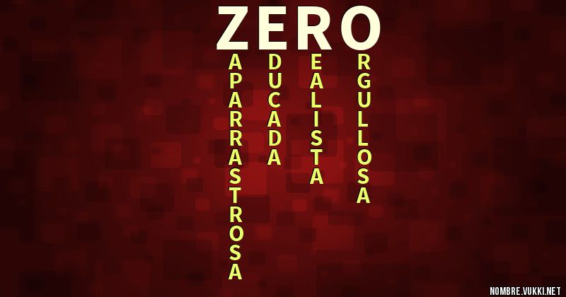 Acróstico zero