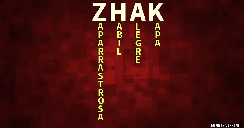 Acróstico zhak