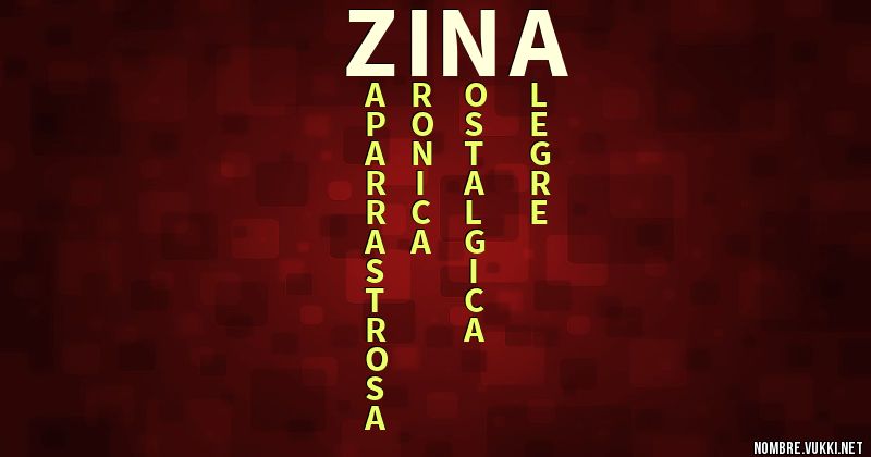Acróstico zina