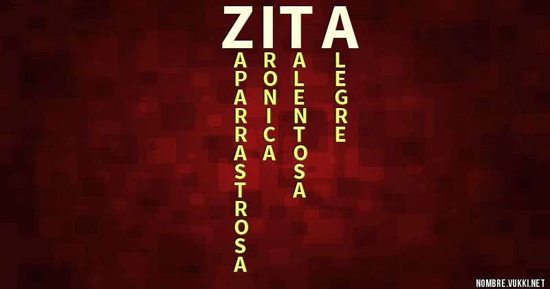 Acróstico zita