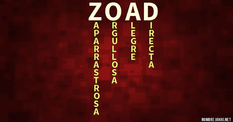 Acróstico zoad