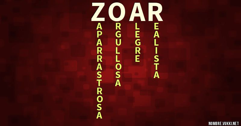 Acróstico zoar