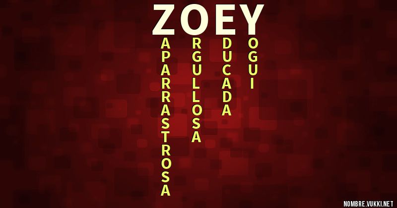 Acróstico zoey