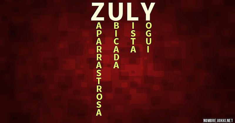 Acróstico zuly