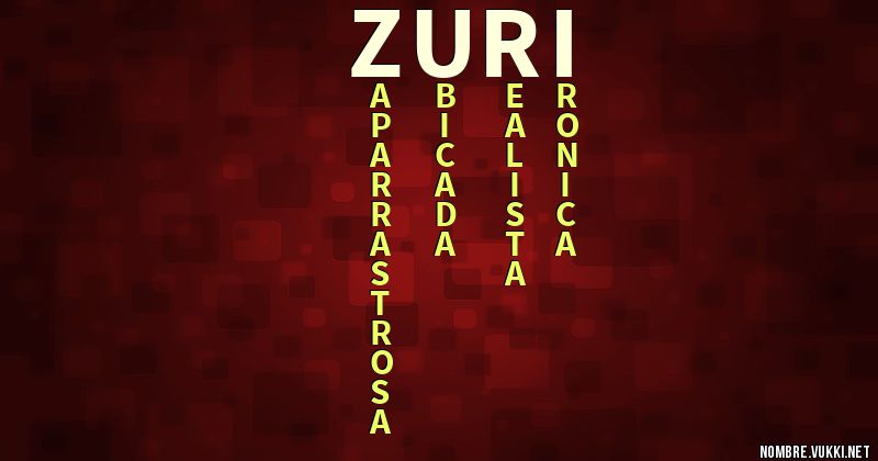 Acróstico zuri