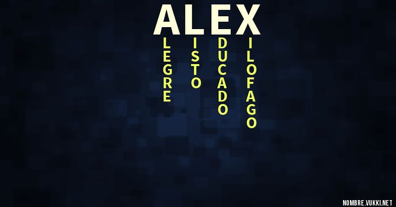 Acróstico Àlex