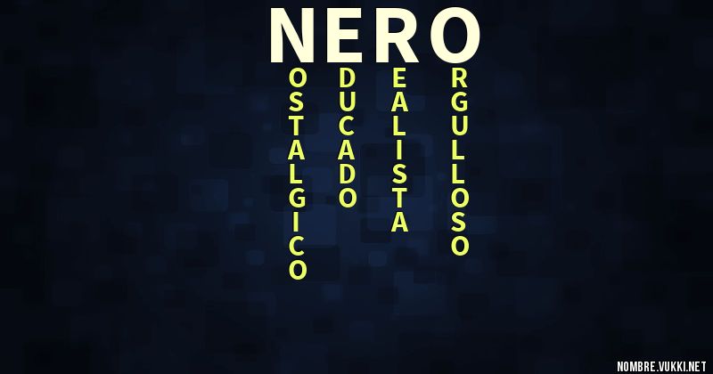 Acróstico ñero