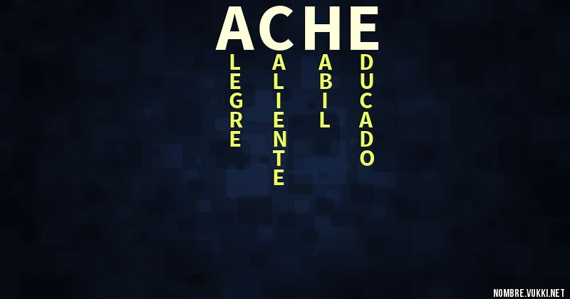 Acróstico ache