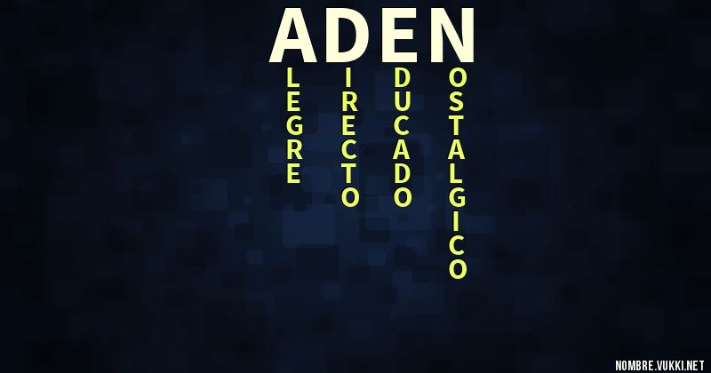 Acróstico aden