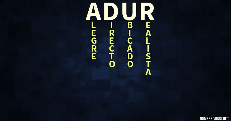 Acróstico adur