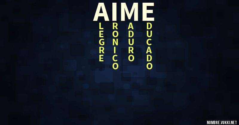 Acróstico aime