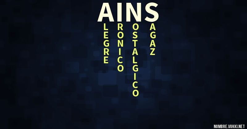 Acróstico ains