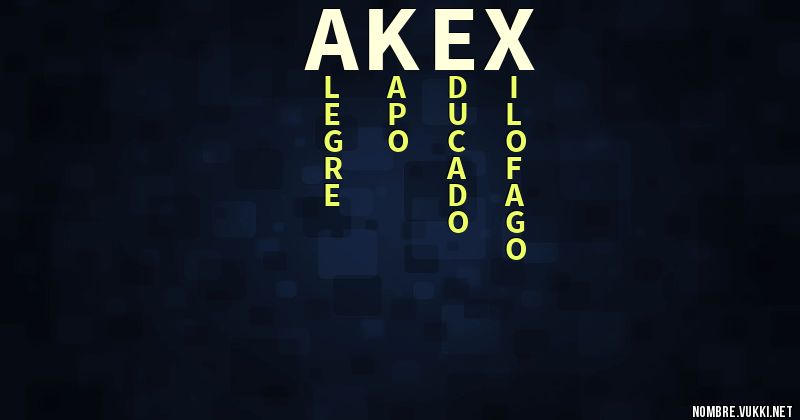 Acróstico akex