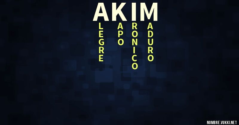 Acróstico akim