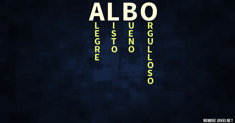 Acróstico albo