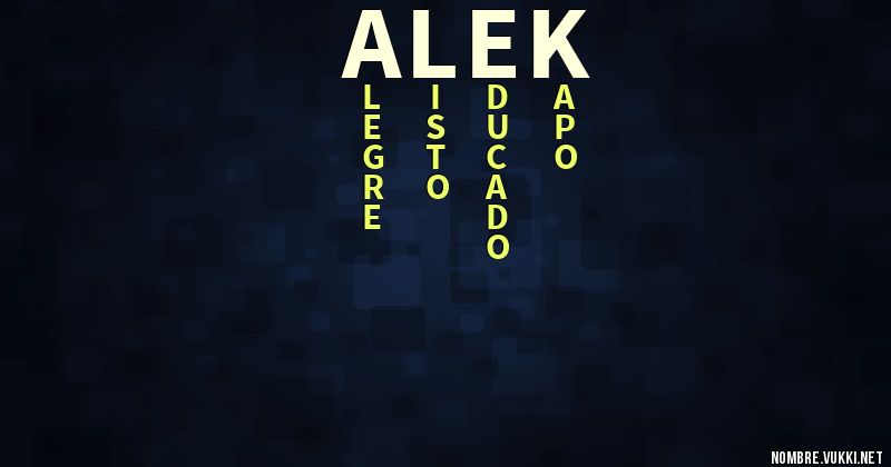 Acróstico alek