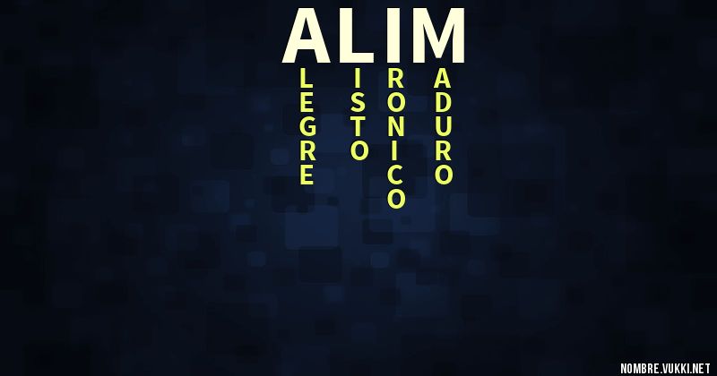 Acróstico alim