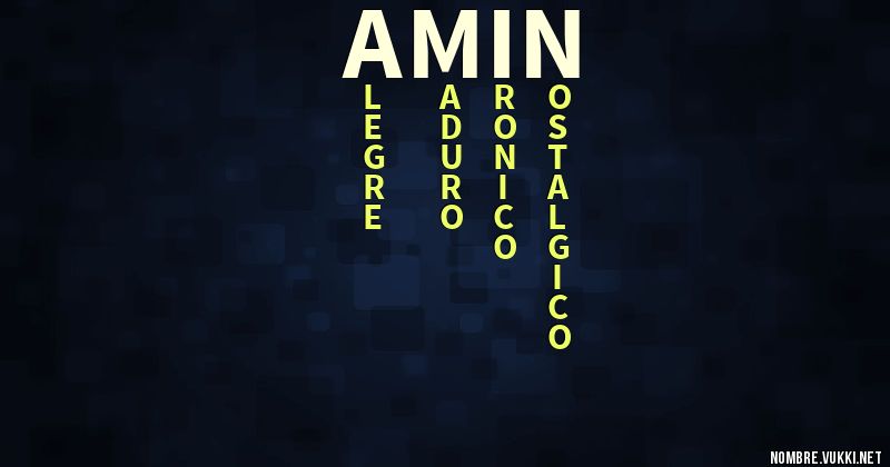 Acróstico amín