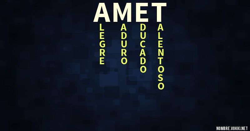 Acróstico amet