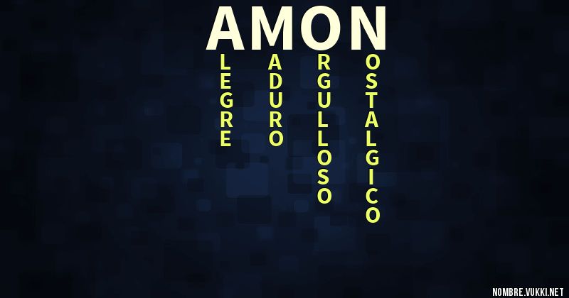Acróstico amon