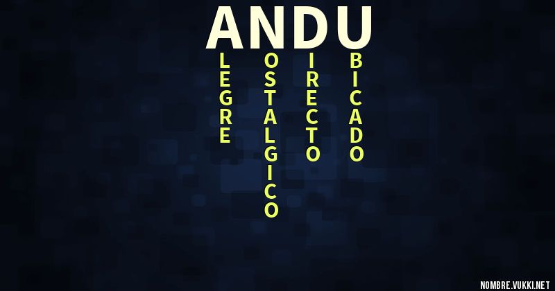 Acróstico andu