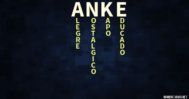 Acróstico anke