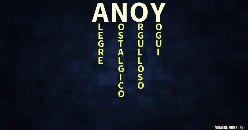 Acróstico anoy