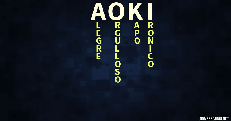 Acróstico aoki