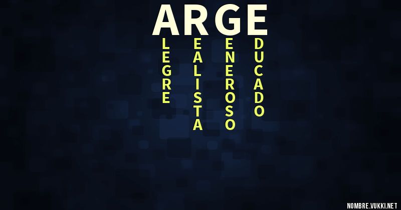 Acróstico arge