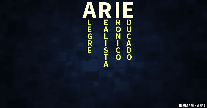 Acróstico arie