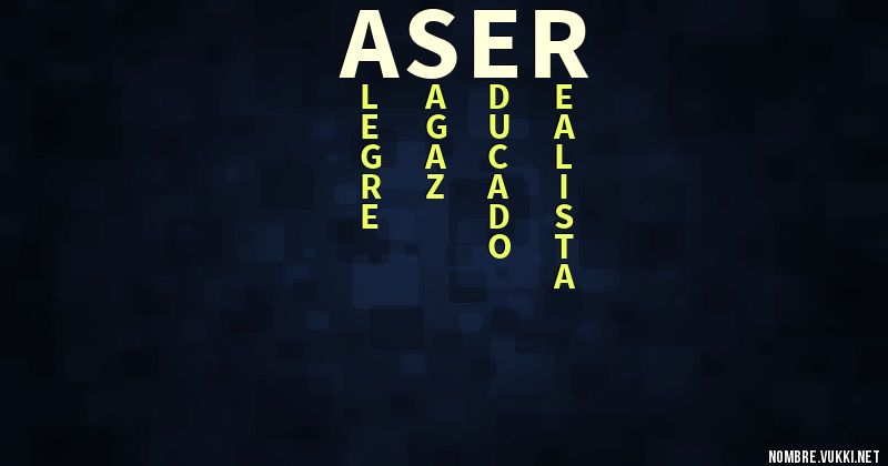 Acróstico aser