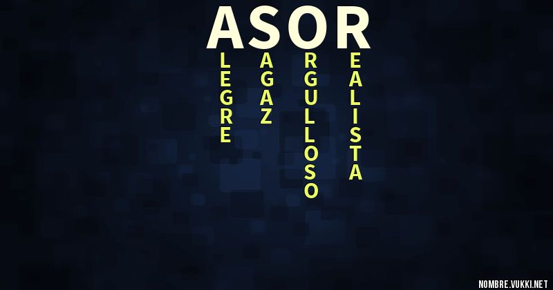 Acróstico asor