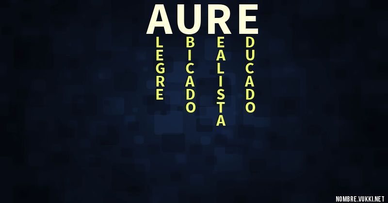 Acróstico aure